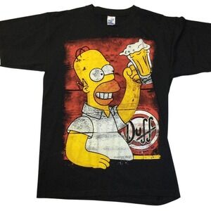 Thessh Mens Multicolor Homer Simpson Print Short Sleeve‎ Crew Neck Size XL